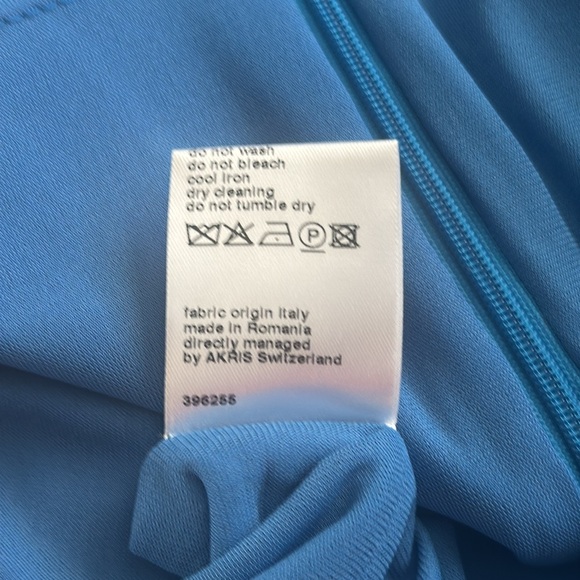 Elegant Blue Akris Punto Women's Dress - Picture 8 of 9